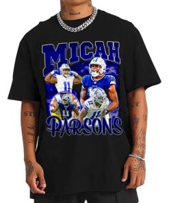 T Shirt Men TSBN096 Micah Parsons Vintage Bootleg Style Dallas Cowboys T Shirt