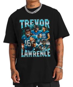 T Shirt Men TSBN111 Trevor Lawrence Vintage Retro Jacksonville Jaguars T Shirt