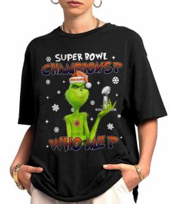 T Shirt Women 0 TSGR06 Grinch Who Me Super Bowl Champions Chicago Bears T Shirt