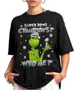 T Shirt Women 0 TSGR17 Grinch Who Me Super Bowl Champions Las Vegas Raiders T Shirt