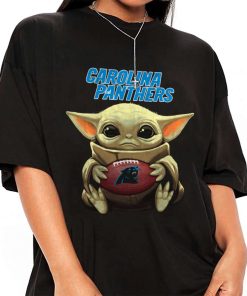 T Shirt Women 1 DSBB05 Baby Yoda Hold Duke Ball Carolina Panthers T Shirt