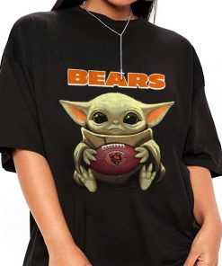 T Shirt Women 1 DSBB06 Baby Yoda Hold Duke Ball Chicago Bears T Shirt