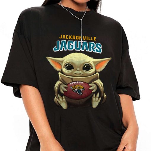 T Shirt Women 1 DSBB15 Baby Yoda Hold Duke Ball Jacksonville Jaguars T Shirt