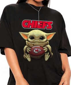 T Shirt Women 1 DSBB16 Baby Yoda Hold Duke Ball Kansas City Chiefs T Shirt