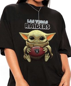 T Shirt Women 1 DSBB17 Baby Yoda Hold Duke Ball Las Vegas Raiders T Shirt