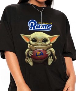 NFL Football Los Angeles Rams Baby Yoda Star Wars Shirt Youth T