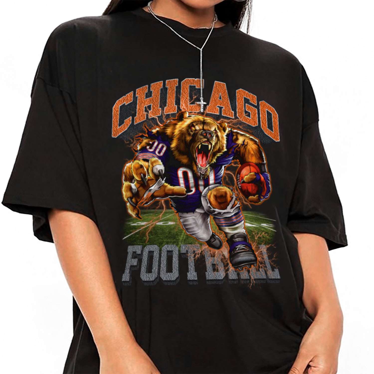 Chicago Bears Black Girl Shirt
