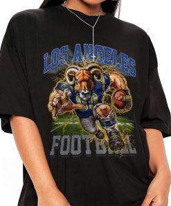 T Shirt Women 1 DSMC23 Rampage Mascot Los Angeles Rams T Shirt