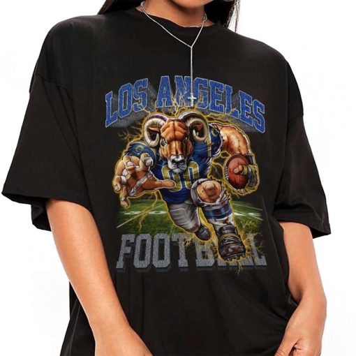 T Shirt Women 1 DSMC23 Rampage Mascot Los Angeles Rams T Shirt