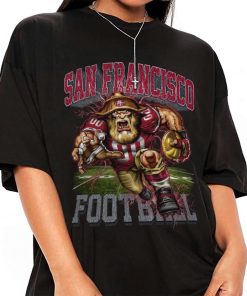 T Shirt Women 1 DSMC29 Sourdough Sam Mascot San Francisco 49ers T Shirt