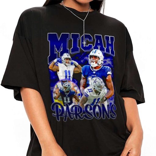 T Shirt Women 1 TSBN096 Micah Parsons Vintage Bootleg Style Dallas Cowboys T Shirt