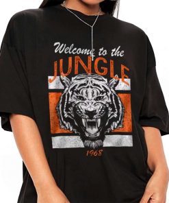 T Shirt Women 1 TSBN113 Welcome To The Jungle Vintage Retro Cincinnati Bengals T Shirt