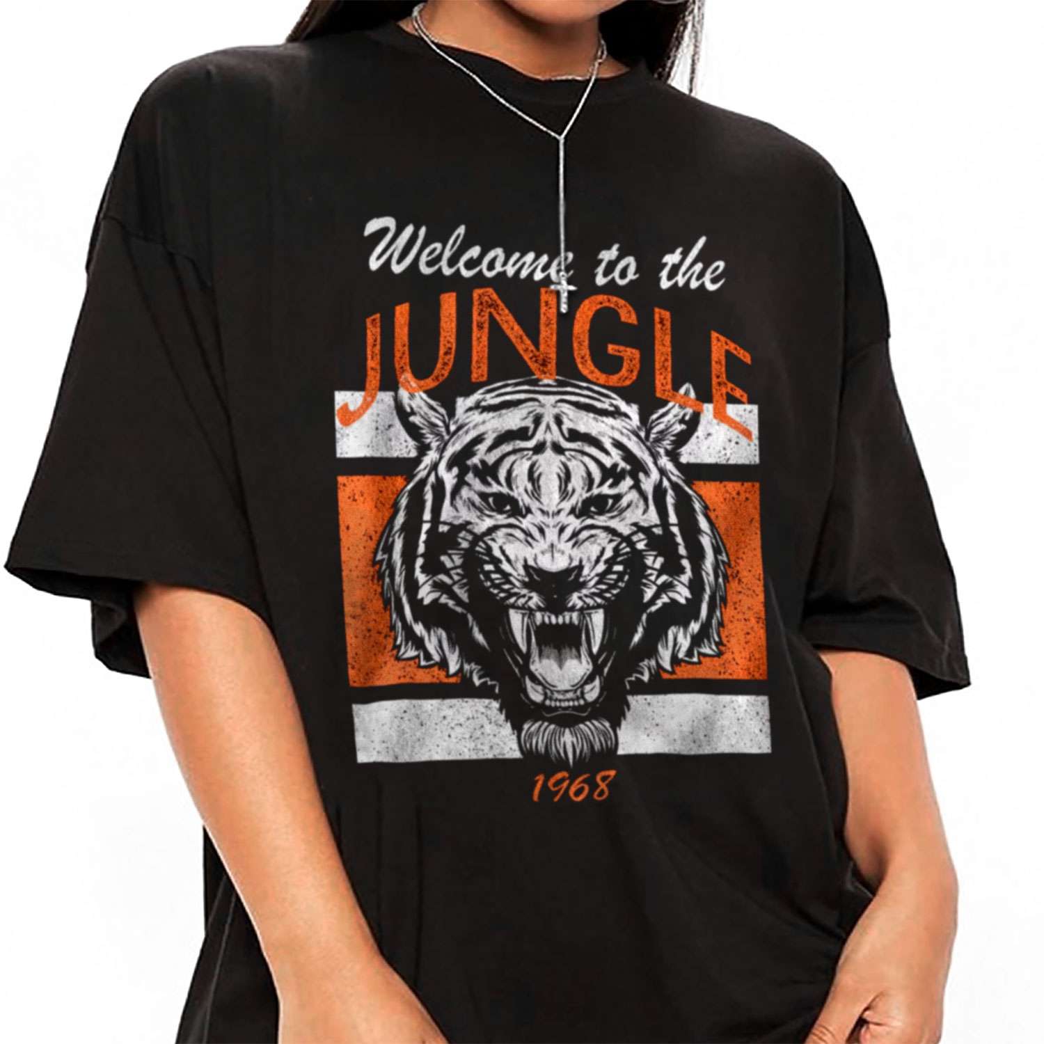 Welcome To The Jungle Vintage Retro Cincinnati Bengals T-Shirt
