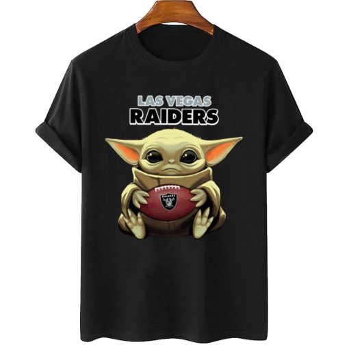 T Shirt Women 2 DSBB17 Baby Yoda Hold Duke Ball Las Vegas Raiders T Shirt