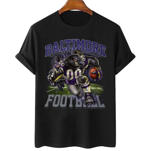 T Shirt Women 2 DSMC08 Poe Mascot Baltimore Ravens T Shirt