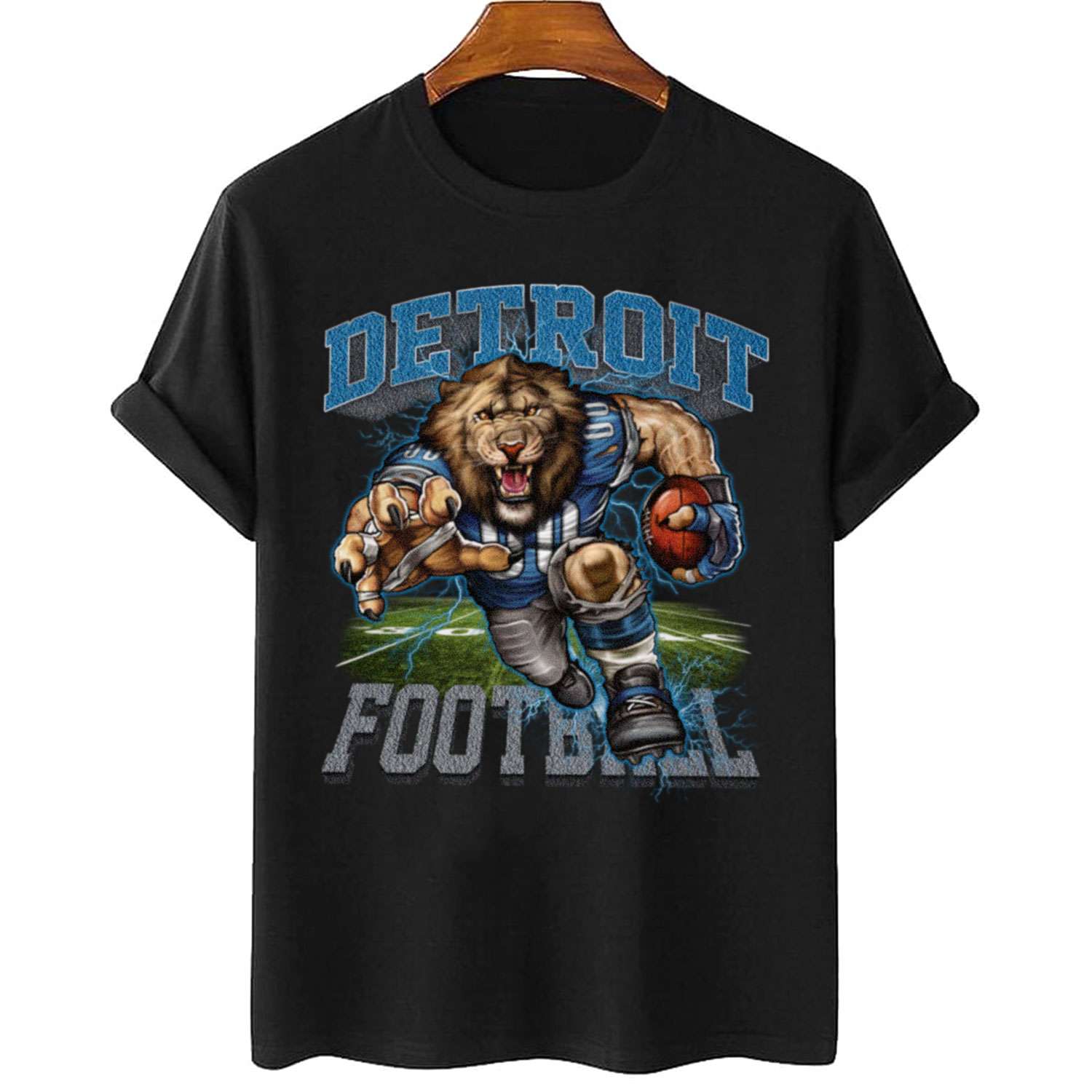 Detroit Lions Roary Drinking the Honolulu Blue Kool Aid T-Shirt by