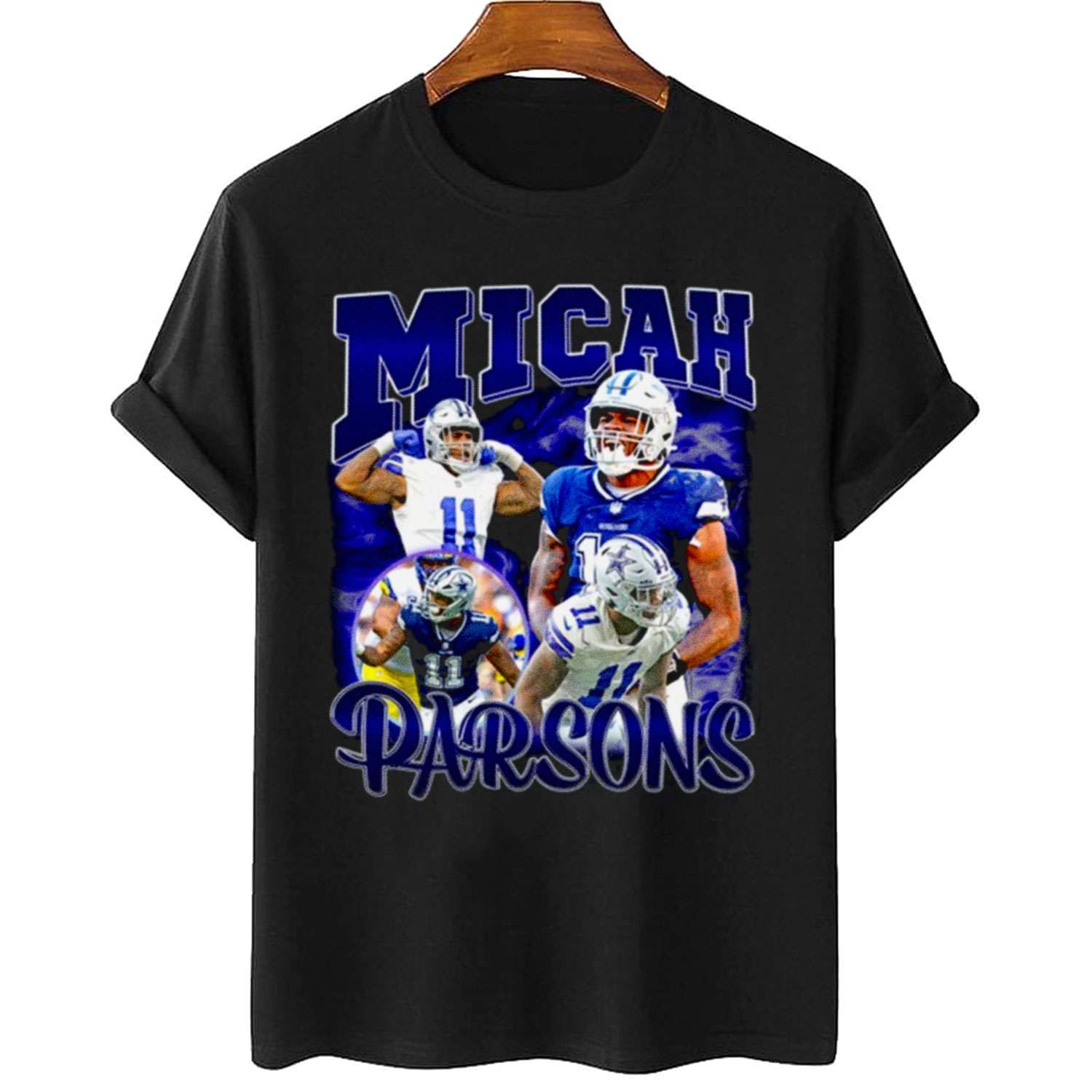 Micah Parsons Vintage Bootleg Style Dallas Cowboys T-Shirt