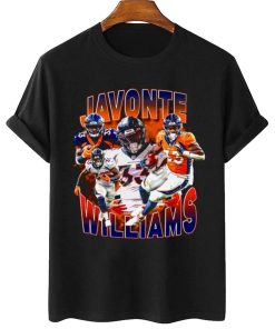 T Shirt Women 2 TSBN102 Javonte Williams Vintage Bootleg Style Denver Broncos T Shirt