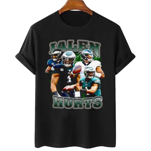 T Shirt Women 2 TSBN103 Jalen Hurts Vintage Bootleg Style Philadelphia Eagles T Shirt