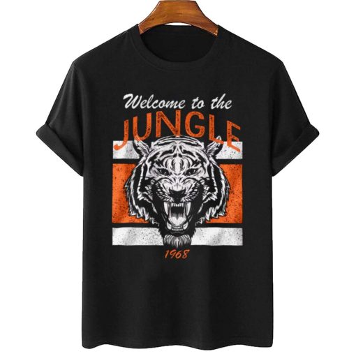 T Shirt Women 2 TSBN113 Welcome To The Jungle Vintage Retro Cincinnati Bengals T Shirt