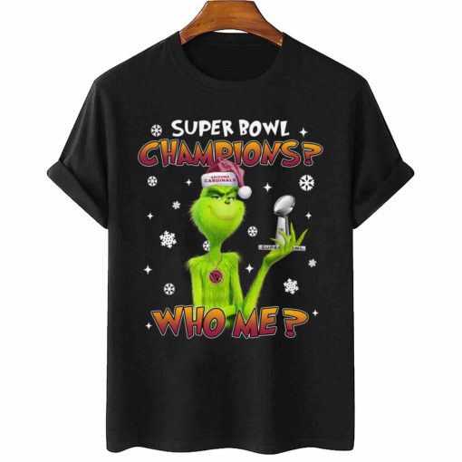 T Shirt Women 2 TSGR01 Grinch Who Me Super Bowl Champions Arizona Cardinals T Shirt
