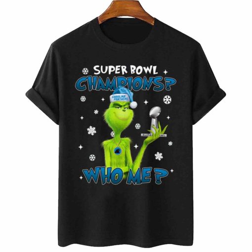 T Shirt Women 2 TSGR05 Grinch Who Me Super Bowl Champions Carolina Panthers T Shirt