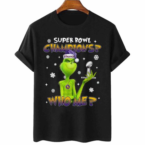 T Shirt Women 2 TSGR21 Grinch Who Me Super Bowl Champions Minnesota Vikings T Shirt