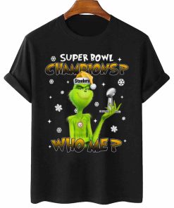 T Shirt Women 2 TSGR27 Grinch Who Me Super Bowl Champions Pittsburgh Steelers T Shirt