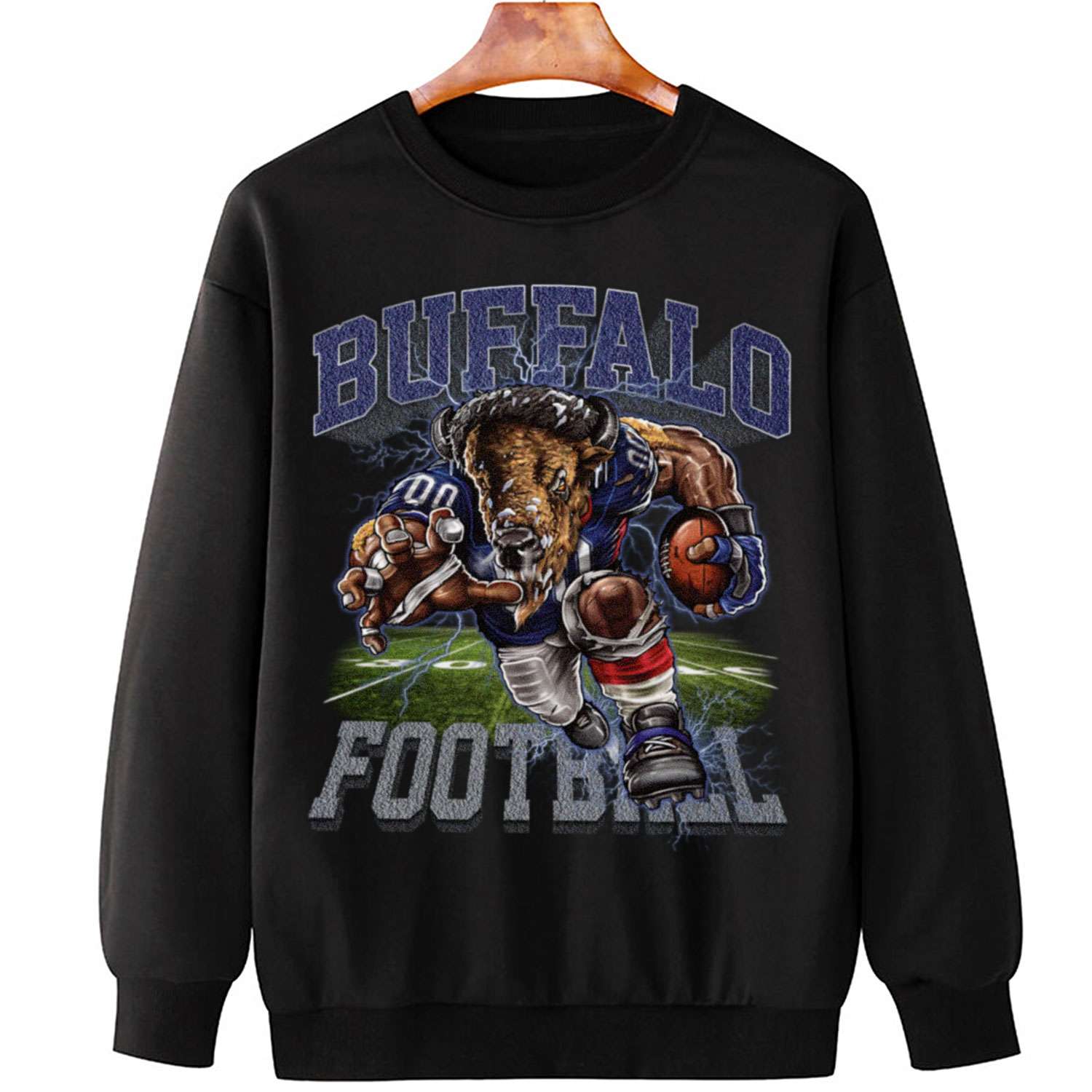 Tops, Vintage Buffalo Bills Football Helmet Navy Sweatshirt Buffalo Bills  Retro Shirt