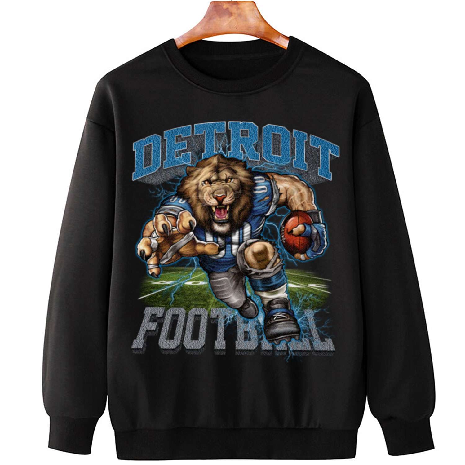 Detroit Lions Pet Hoodie T-Shirt - Large