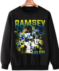 T Sweatshirt Hanging TSBN104 Jalen Ramsey Vintage Bootleg Style Los Angeles Rams T Shirt