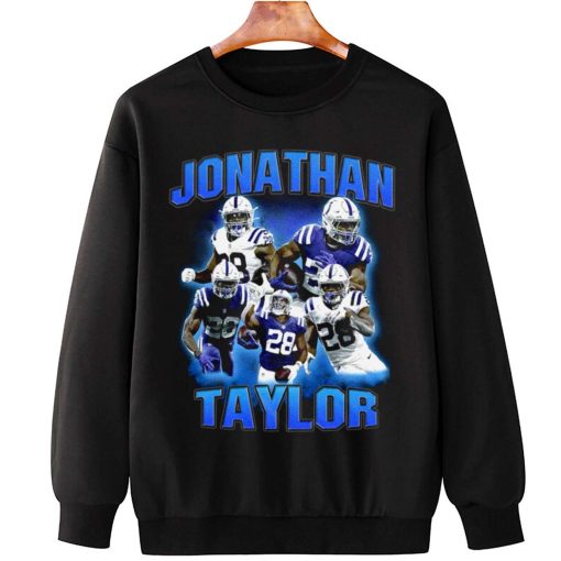 T Sweatshirt Hanging TSBN106 Jonathan Taylor Vintage Bootleg Style Indianapolis Colts T Shirt