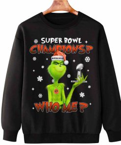 T Sweatshirt Hanging TSGR07 Grinch Who Me Super Bowl Champions Cincinnati Bengals T Shirt