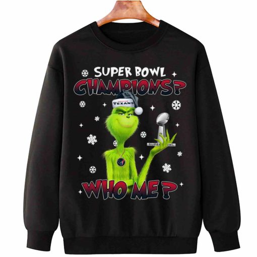 T Sweatshirt Hanging TSGR13 Grinch Who Me Super Bowl Champions Houston Texans T Shirt