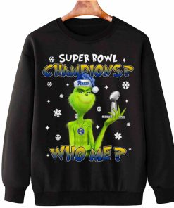 T Sweatshirt Hanging TSGR19 Grinch Who Me Super Bowl Champions Los Angeles Rams T Shirt