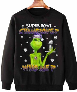 T Sweatshirt Hanging TSGR21 Grinch Who Me Super Bowl Champions Minnesota Vikings T Shirt