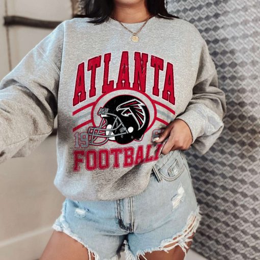 T Sweatshirt Women 0 DSHLM02 Vintage Sunday Helmet Football Atlanta Falcons T Shirt