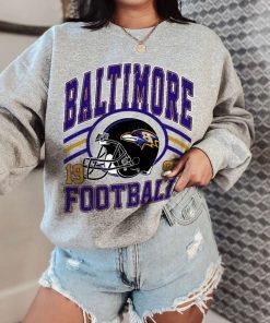 T Sweatshirt Women 0 DSHLM03 Vintage Sunday Helmet Football Baltimore Ravens T Shirt