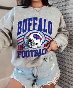 T Sweatshirt Women 0 DSHLM04 Vintage Sunday Helmet Football Buffalo Bills T Shirt