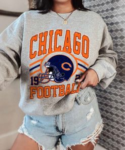 T Sweatshirt Women 0 DSHLM06 Vintage Sunday Helmet Football Chicago Bears T Shirt