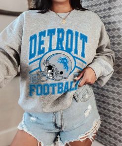 T Sweatshirt Women 0 DSHLM11 Vintage Sunday Helmet Football Detroit Lions T Shirt