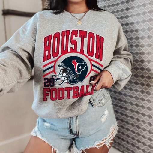 T Sweatshirt Women 0 DSHLM13 Vintage Sunday Helmet Football Houston Texans T Shirt