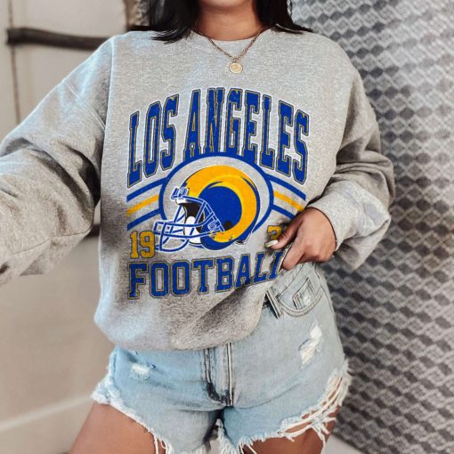 T Sweatshirt Women 0 DSHLM19 Vintage Sunday Helmet Football Los Angeles Rams T Shirt