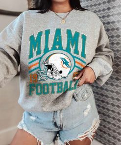 T Sweatshirt Women 0 DSHLM20 Vintage Sunday Helmet Football Miami Dolphins T Shirt