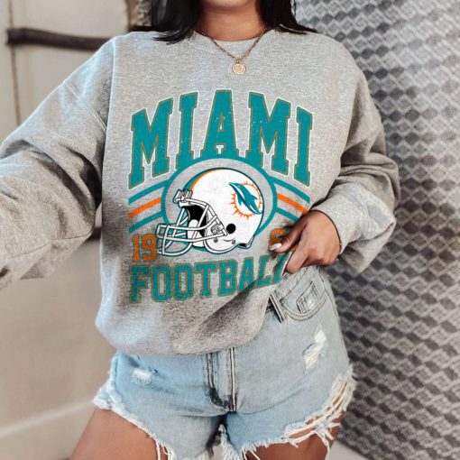 T Sweatshirt Women 0 DSHLM20 Vintage Sunday Helmet Football Miami Dolphins T Shirt