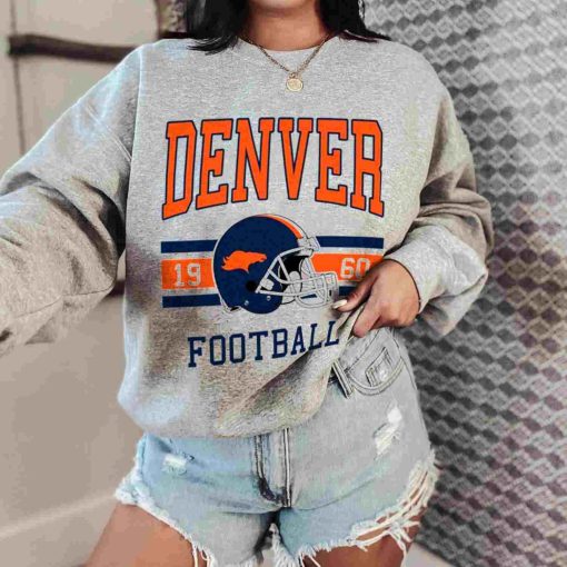 T Sweatshirt Women 0 TS0102 Denver Football Vintage Crewneck Sweatshirt Denver Broncos