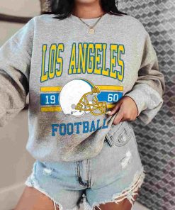 T Sweatshirt Women 0 TS0105 Los Angeles Football Vintage Crewneck Sweatshirt Los Angeles Chargers
