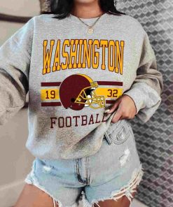 T Sweatshirt Women 0 TS0108 Washington Football Vintage Crewneck Sweatshirt Washington Commander