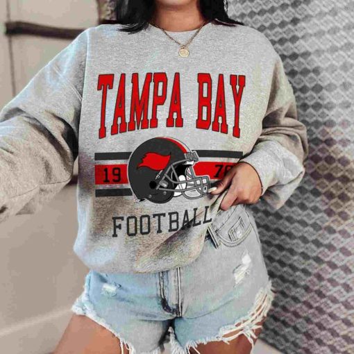 T Sweatshirt Women 0 TS0110 Tampa Bay Football Vintage Crewneck Sweatshirt Tampa Bay Buccaneers