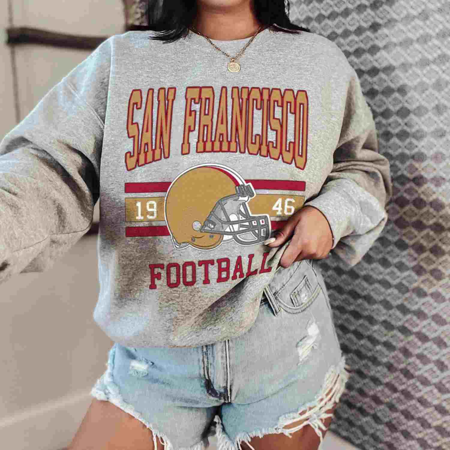 49ers crewneck sweater